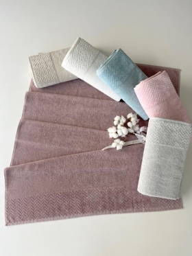 90x150 MYSOFT ZİKZAK BANYO HAVLUSU